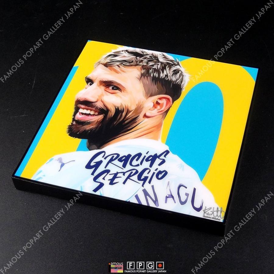 ポップアートパネル インテリア アート ポスター 絵 Sergio Aguero セルヒオ・アグエロ キータタット シティケット Sサイズ 即納｜fpgjapan｜03