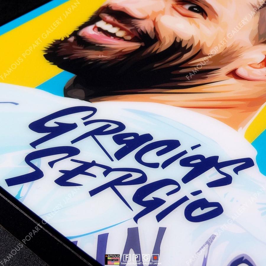 ポップアートパネル インテリア アート ポスター 絵 Sergio Aguero セルヒオ・アグエロ キータタット シティケット Sサイズ 即納｜fpgjapan｜05