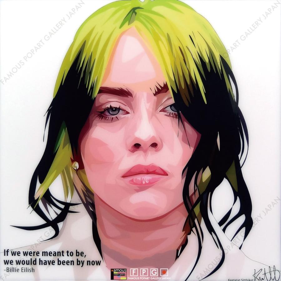 ポップアートパネル インテリア アート ポスター 絵 BILLIE EILISH VER.2 ビリー アイリッシュ キータタット シティケット Mサイズ 予約｜fpgjapan｜02