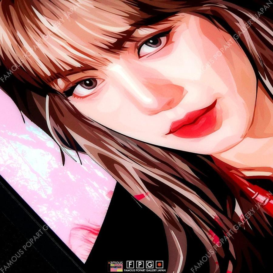 ※【商品説明必読】BLACKPINK パネル　ポスター　ブラックピンク ポップアートパネル インテリア アート ポスター 絵 JENNIE Ver