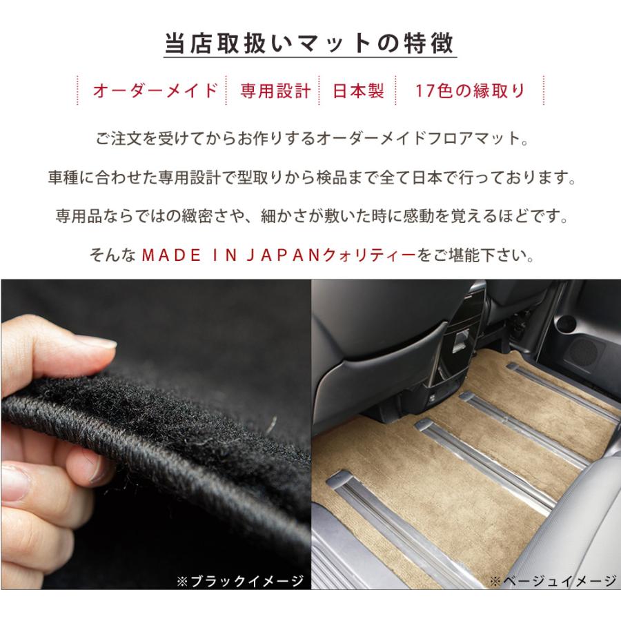 フレアクロスオーバー 専用設計 フロアマット MJ31S 日本製 国産 内装 カーマット 車内 ふわふわ 高級生地 静音 吸音 吸水 すべり止め加工｜fpj-fmfactory｜03