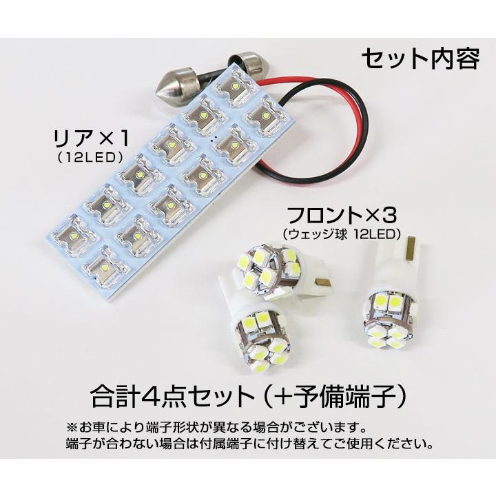 ストローハット型ルームランプ 日産 サクラ 専用 鏡面加工 LED ルームランプセット 2色発光