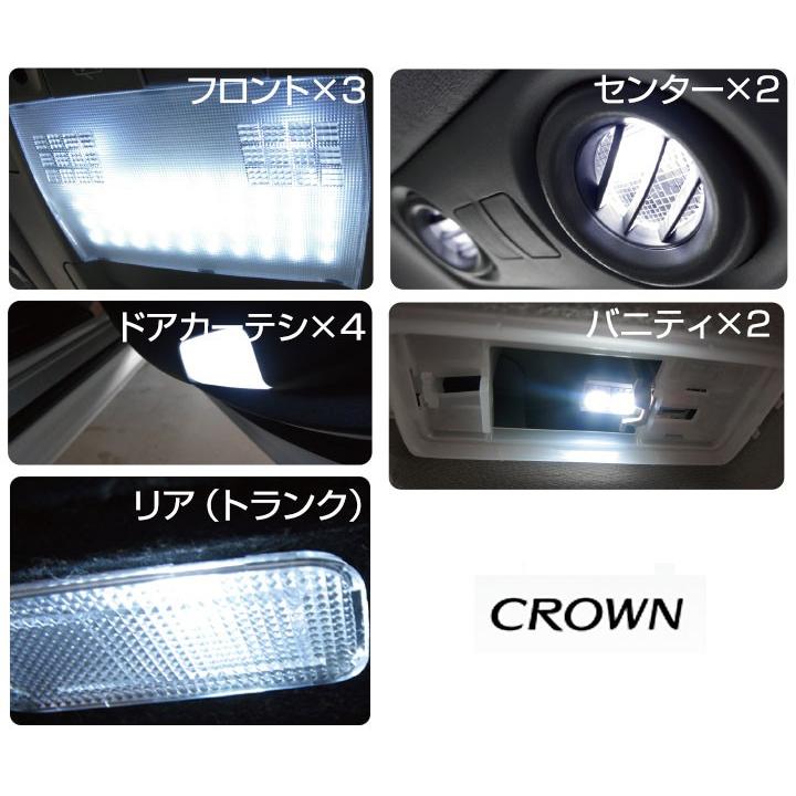 クラウン CROWN くらうん LEDルームランプ 室内灯 LEDランプ 210系 LEDライト ルームランプ 純正球 ルーム球 LED化｜fpj-mat｜03