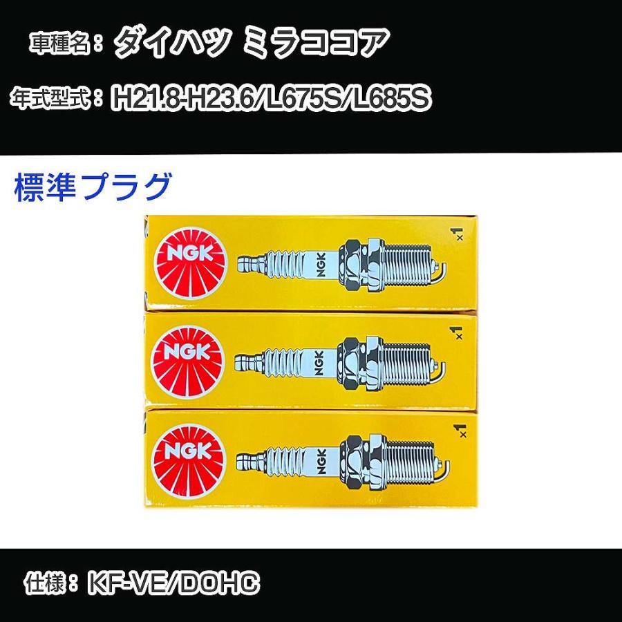スパークプラグ NGK ダイハツ ミラココア L675S/L685S 平成21年8月