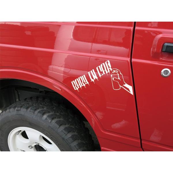 スプレーアート Baby In Car ベビーインカー ステッカー 車 ハードロック ベイビー Child チャイルド 個性的 おしゃれ かっこいい 防水ステッカー ボディ ガラス Sti002 Car Hit 通販 Yahoo ショッピング