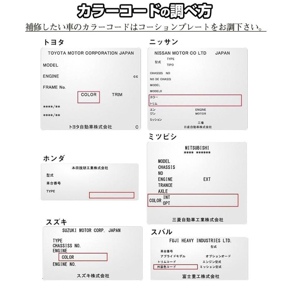 ペイントスプレー シトロエン カラー番号 9H 1本 & ボカシ剤スプレー 品番 MH11608 1本｜fpj-navi｜04