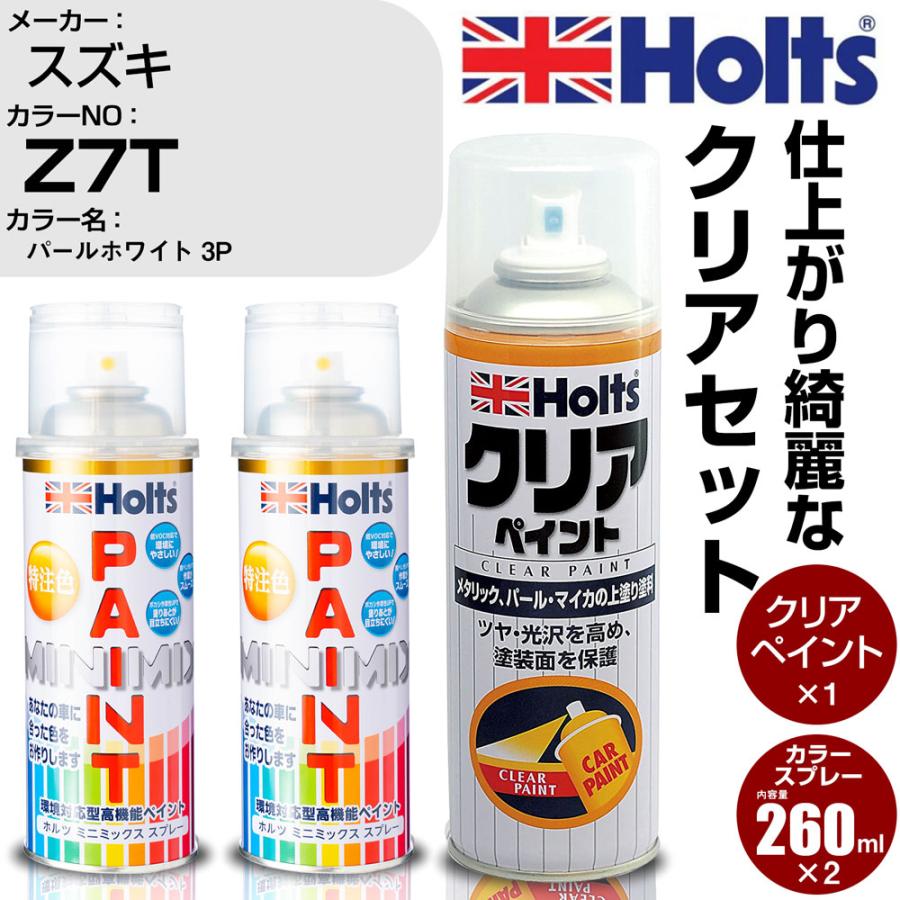 Holts（ホルツ） ペイントスプレー スズキ カラー番号 Z7T & クリア 