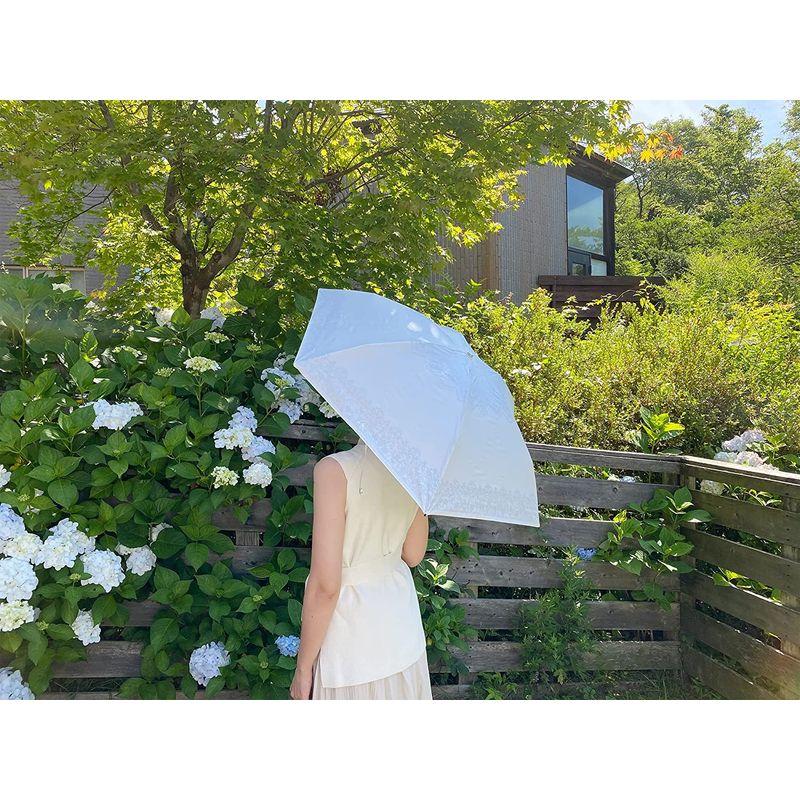 日傘 プレミアムホワイト スワロフスキーのワンポイント UVION ユビオン 晴雨兼用 折りたたみ UVカット 遮熱 涼しい クールダウン約 プレミアムホワイト スワロフスキーのワンポイント UVION ユビオン 晴雨兼用 折りたたみ UVカット 遮熱 涼しい クールダウン約