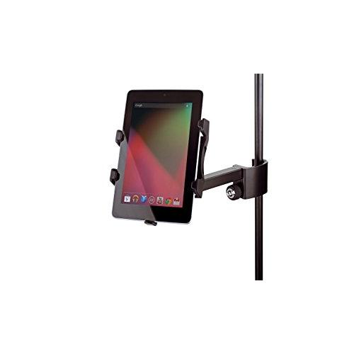 K&M タブレットPCホルダー 取付有効高さ:120~220mm 黒 19740 : fr