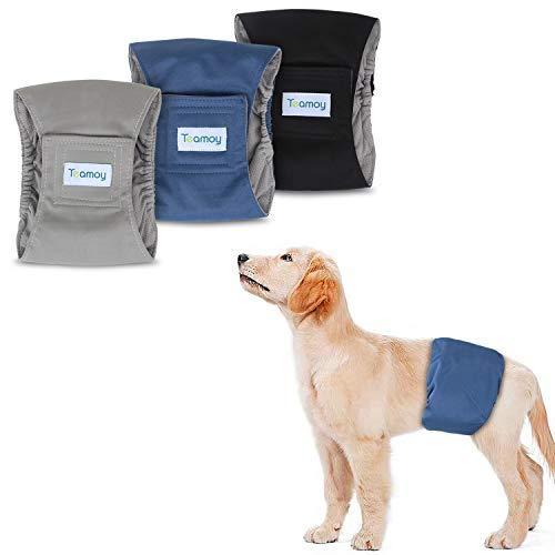 Teamoy マナーベルト 犬用 ３点セット グレーのメッシュ裏地 防水加工生地 ウェストサイズ調整可能 マーキング 8ja8ylhwnu その他ペット用品 生き物 Juliettehomes Ca