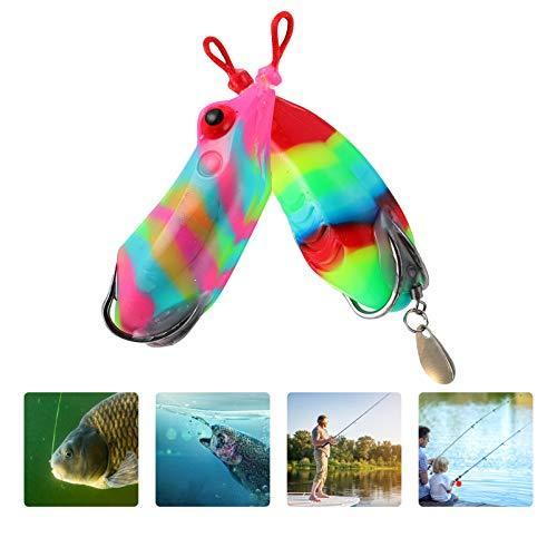 Lioobo 釣りカエル餌カラフルな釣りルアージグフック釣り餌リアルなシミュレーション釣りスイムベイト2ピース A B08jv98knl 25 Fr Online 通販 Yahoo ショッピング