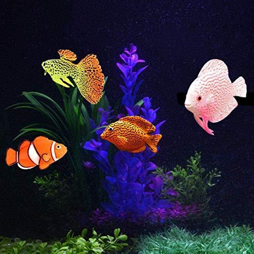 全ての レイアウト用品 Ledmomo Ledmomo 熱帯魚 水槽オーナメント 人工浮遊魚 人工 魚 リアル 水槽装飾 水族館装飾 シリコン製 かわいい 4点セット Www Threeriversofs Com