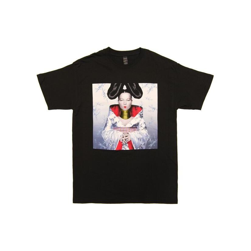 バンドTシャツ BJORK / HOMOGENIC ビョーク オフィシャルTシャツ ロックT ポップ トリップホップ エレクトロニカ フジロック Alexander Mcqueen Nick Knight｜fragile