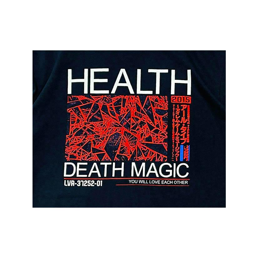 バンドTシャツ HEALTH / DEATH MAGIC 2021 ヘルス オフィシャル ロックTシャツ バックプリント ノイズ ...