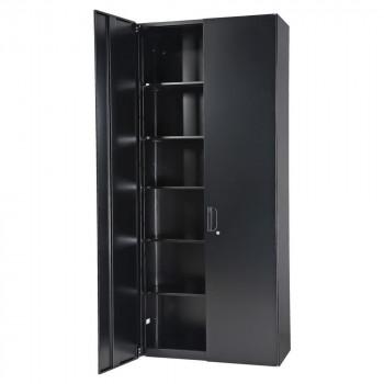 【値下げ中】 豊國工業 壁面収納庫深型両開きH2100 ブラック HOS-HRLX-B CN-10色(ブラック) 【MYK9140461369】(32168円)