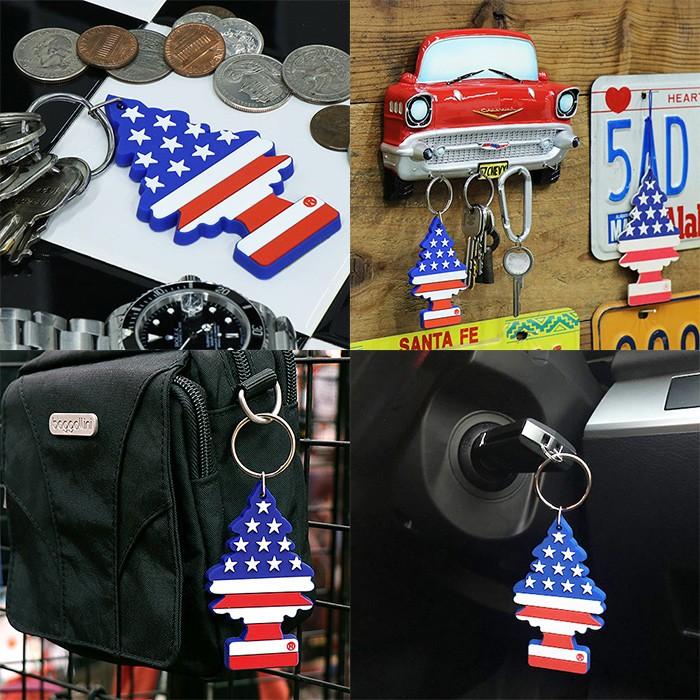 リトルツリー Pvc キーホルダー スター ストライプ Little Trees エアフレッシュナー アメ車 旧車 Lc Fraise Store 通販 Yahoo ショッピング