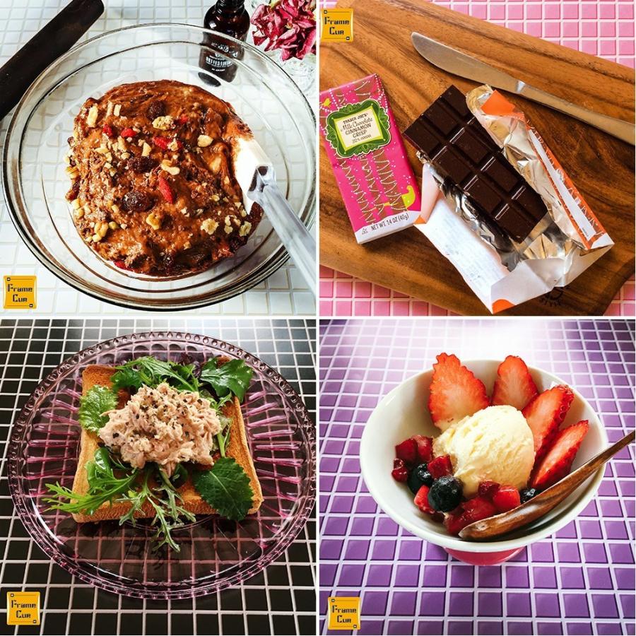 FrameCue 10枚セット 04ベーシックタイルAホワイト（1柄×10枚）撮影