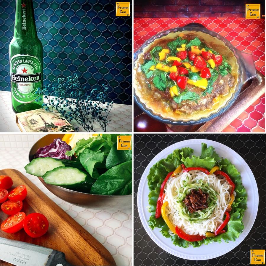 FrameCue 05ランタンタイルABCDセット（8枚・4柄×各2枚）撮影背景になるペーパーランチョンマット A3 背景紙 ペーパーランチョンマット 撮影 バックペーパー |  | 02