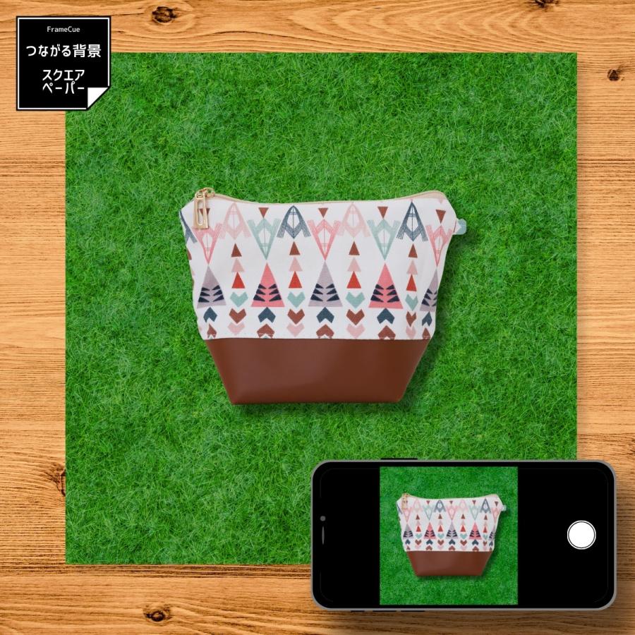 003芝生 FrameCueつながる背景 スクエアペーパー 30×30cm 正方形 背景