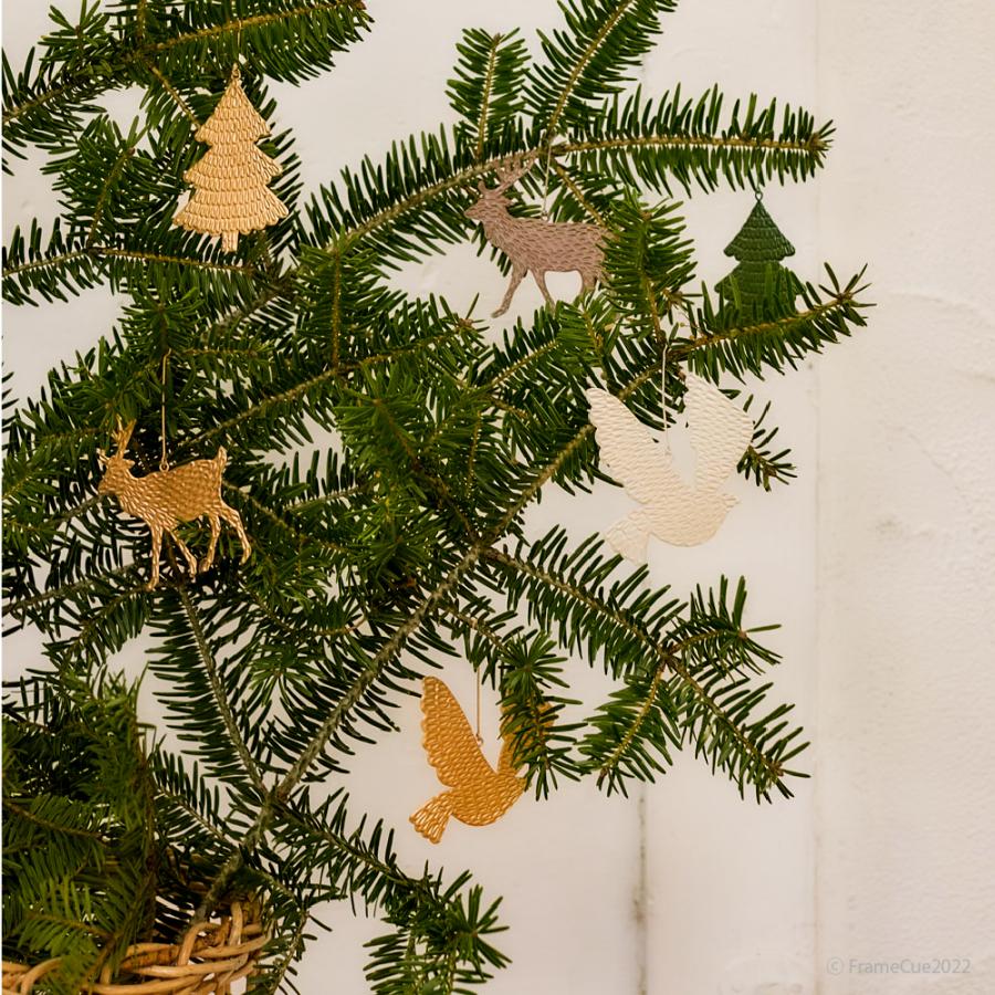 ブリキ　エンボスバード　オーナメント ブリキ オーナメント エンボス ブレス Bバード Horn Please