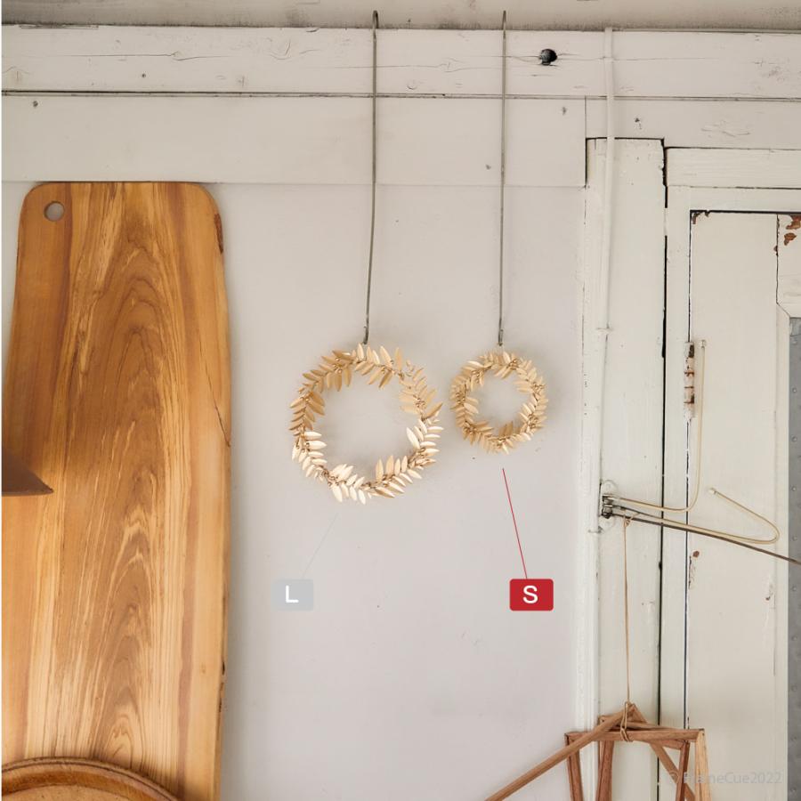 ブリキ ワイヤーリース ブラット（S） Horn Please : FrameCueの撮影