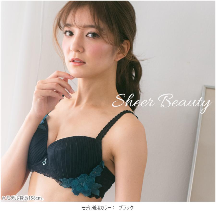 Sheer Beauty　〜シアービューティー 〜　ブラジャー   フラン レディース 下着 ブラジャー 単品 ブラ ブラジャー｜fran-de-lingerie｜10