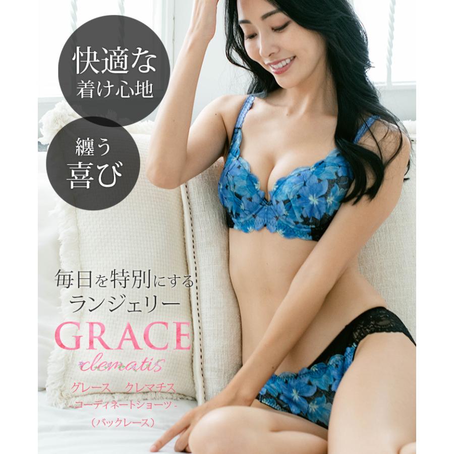 GRACE Clematis　〜 グレース クレマチス 〜 バックレースショーツ   フラン レディース 下着 ショーツ 単品｜fran-de-lingerie｜05