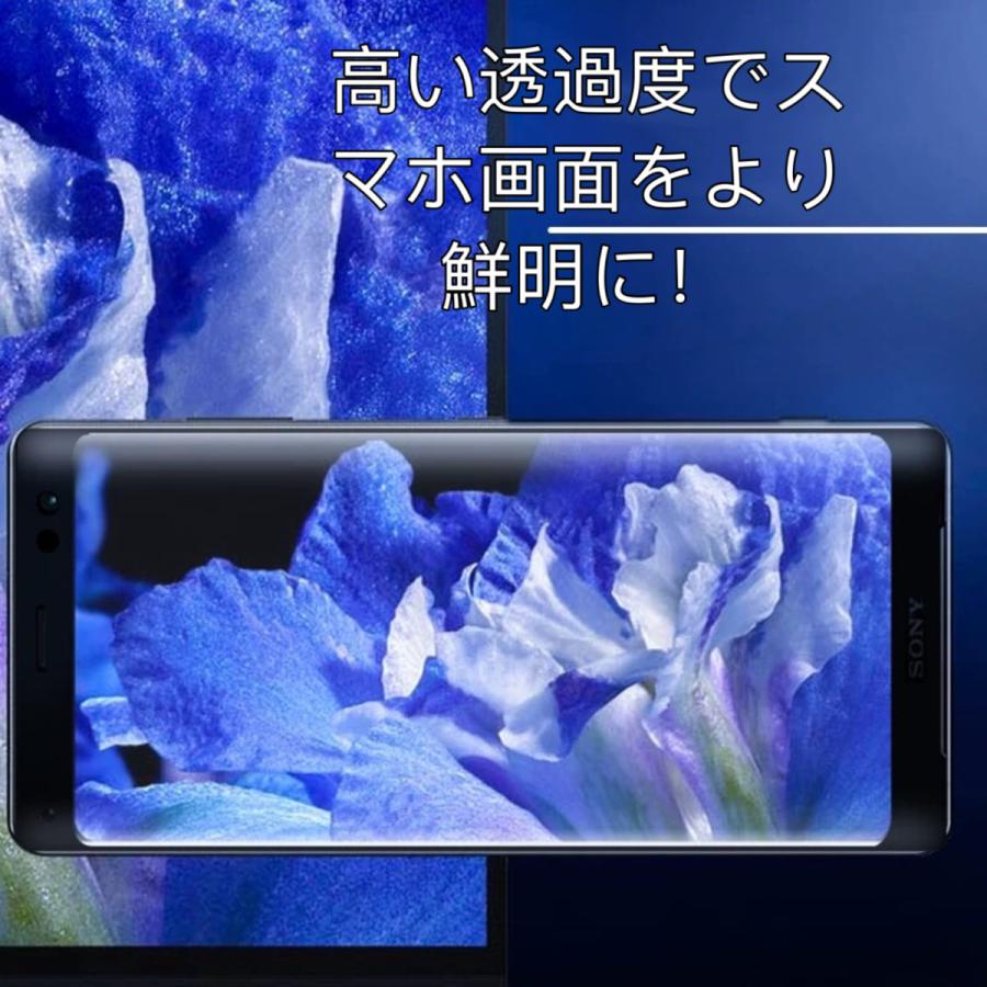 Xperia 10 II ガラスフィルム SO-41A SOV43 強化ガラス 9Hガラス｜francekids｜05