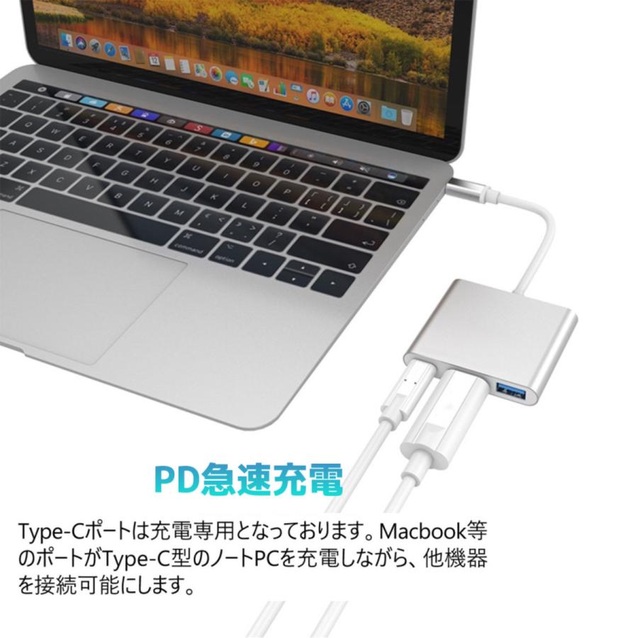 Type-C HDMI USB 変換ケーブル Type C HDMI 変換アダプター 4k解像度 高画質 スマホ テレビ 接続 ケーブル MacBook/Galaxy対応｜francekids｜04