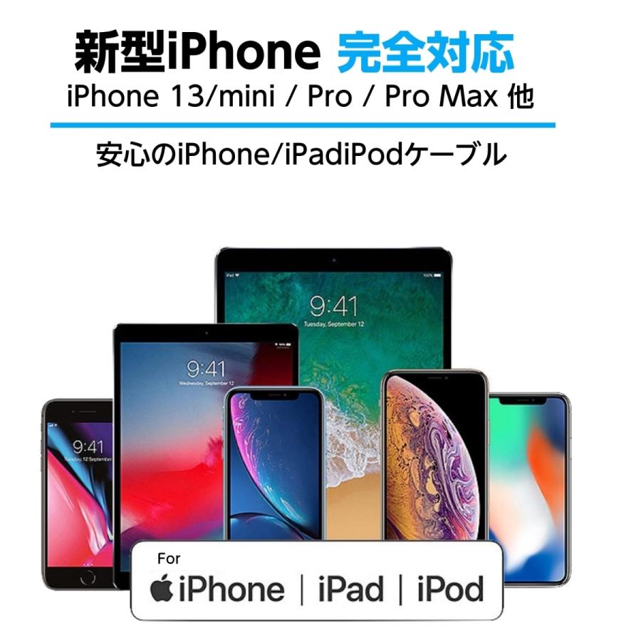 FRANCEKIDS iPhone充電ケーブル 3本セット iPad充電ケーブル 高品質