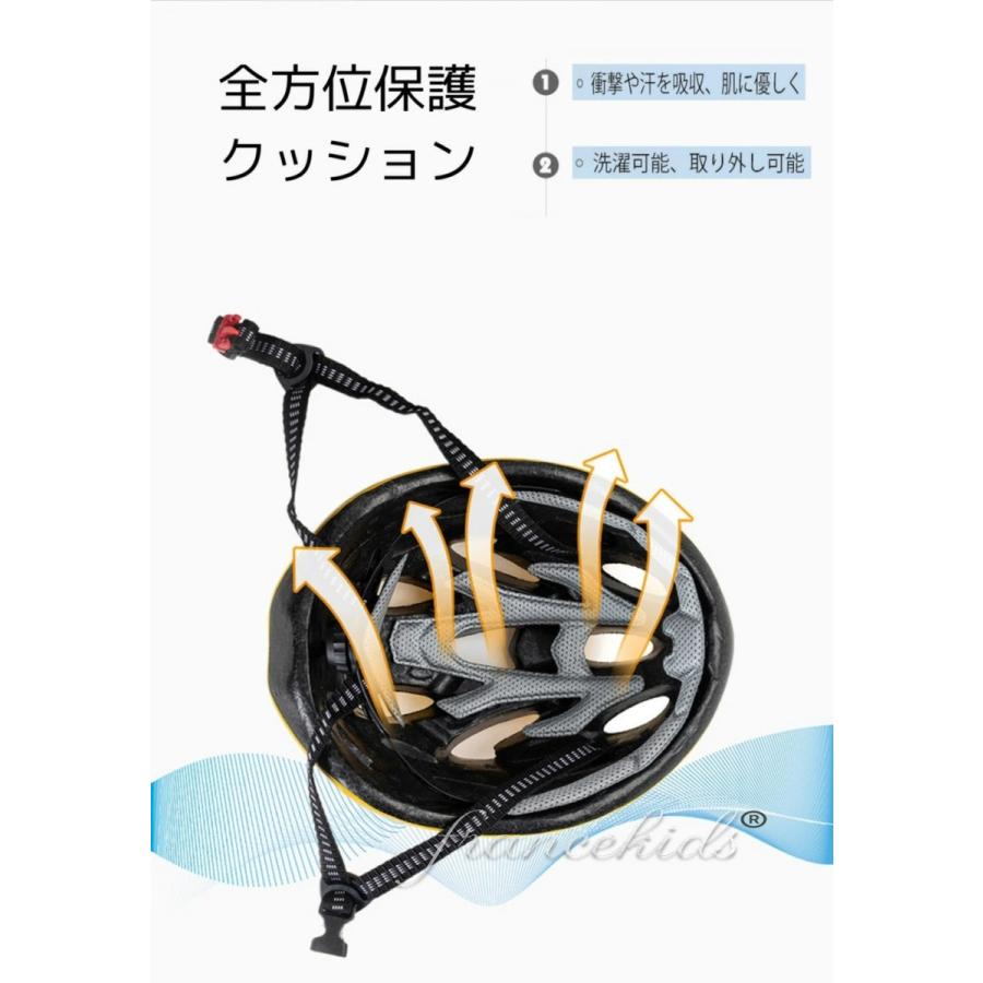 サイクルヘルメット 自転車用 ヘルメット 流線型 保護帽 プロテクター