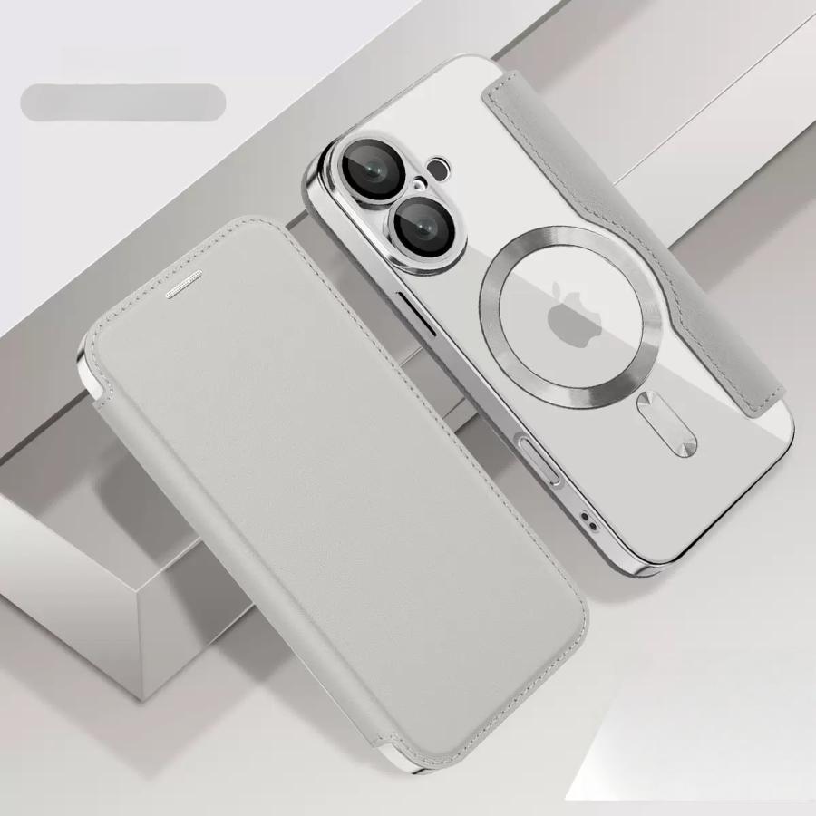 FRANCEKIDS iphone13pro ケース 手帳型 magsafe対応 レンズ保護 クリア