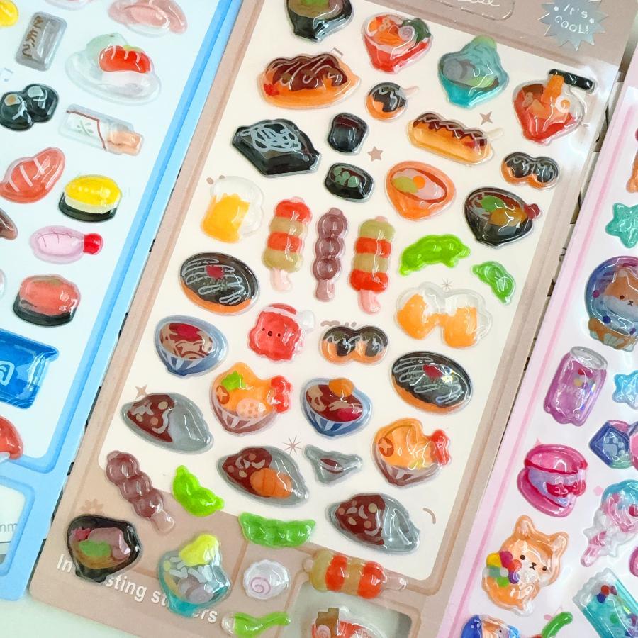 ボンボンシール ドロップシール ぷくぷくシール 立体シール 3Dシール