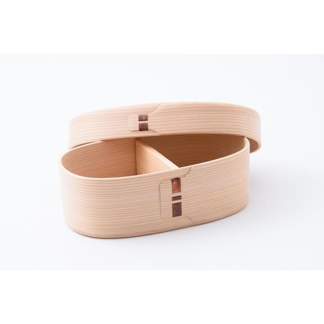 大館曲げわっぱ 柴田慶信商店 白木弁当箱 無塗装 小 お箸付き 大館