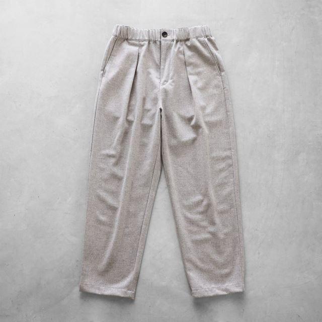 HUIS ハウス HUIS×尾州ウールトロセミワイドパンツ ミルクティ ユニ 