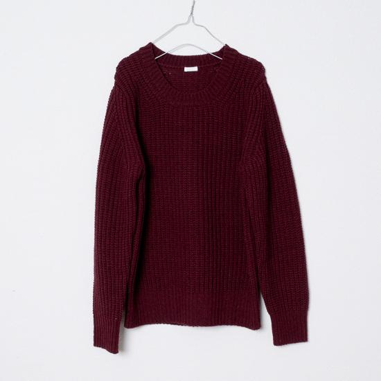 Yohaku 余白 残糸のもちもちニット ワインレッド Ije0404 Frank暮らしの道具 通販 Yahoo ショッピング