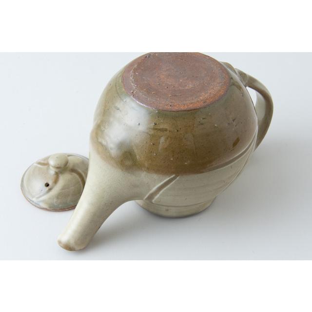 民藝白掛指描茶碗