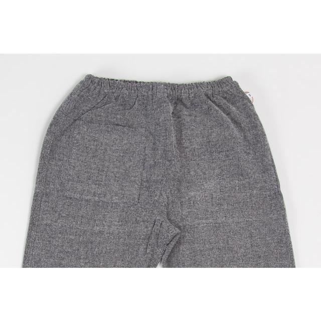 うなぎの寝床 久留米絣のもんぺ 綿モール(無地)　グレー うなぎの寝床 久留米絣もんぺ 綿モール 無地 冬用 厚手 グレー 送料