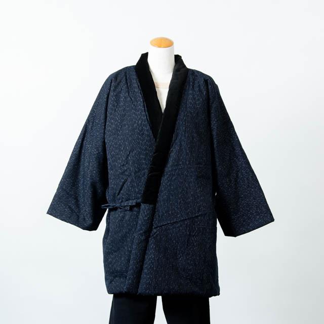 宮田織物 綿入れ半纏 四つ紐袢天 紺 : FRANK暮らしの道具 - 通販