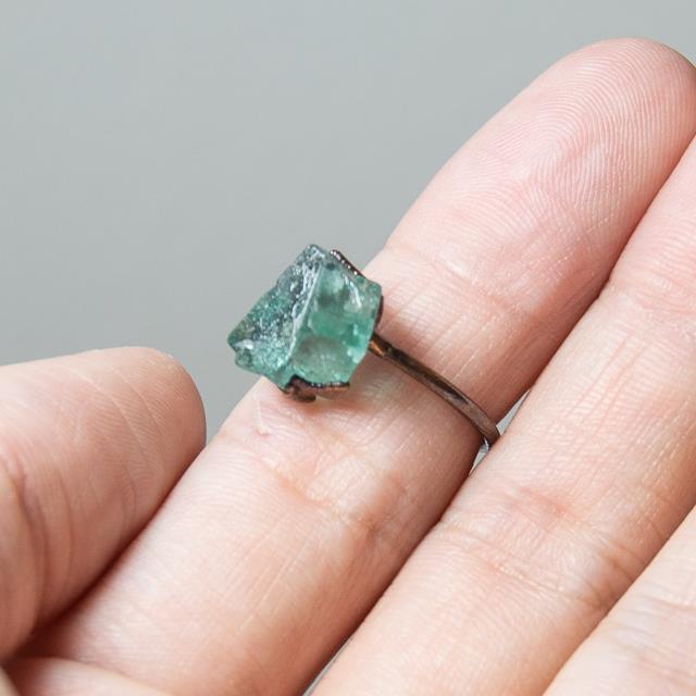 pibico アフガニスタン産 アクアマリン リング 約12号 52 : FRANK