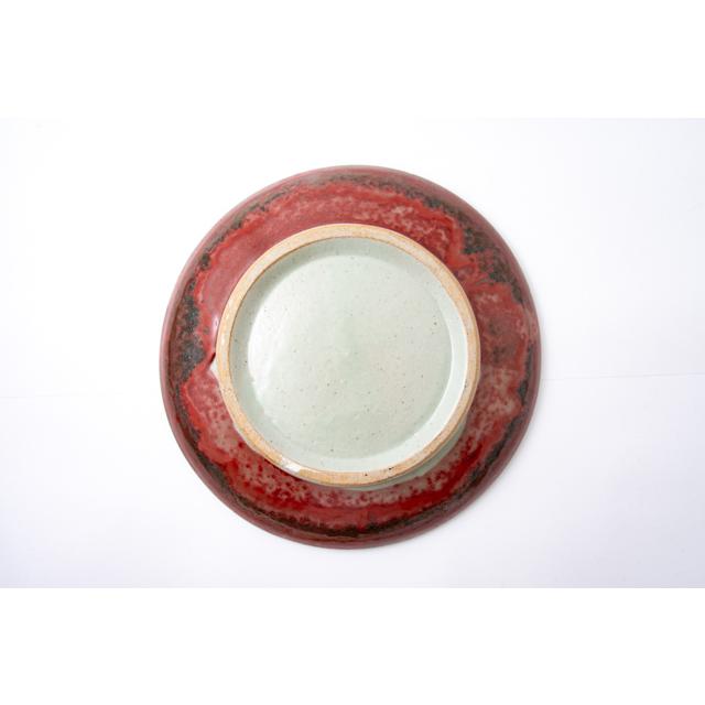 志和地窯 佐藤俊郎 辰砂尺二寸皿 陶器 作家物 うつわ 器 食器 : FRANK