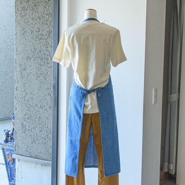 NAPRON DENIM CRAFT APRON BLEACH INDIGO NP-AP09-9ABIN ナプロン