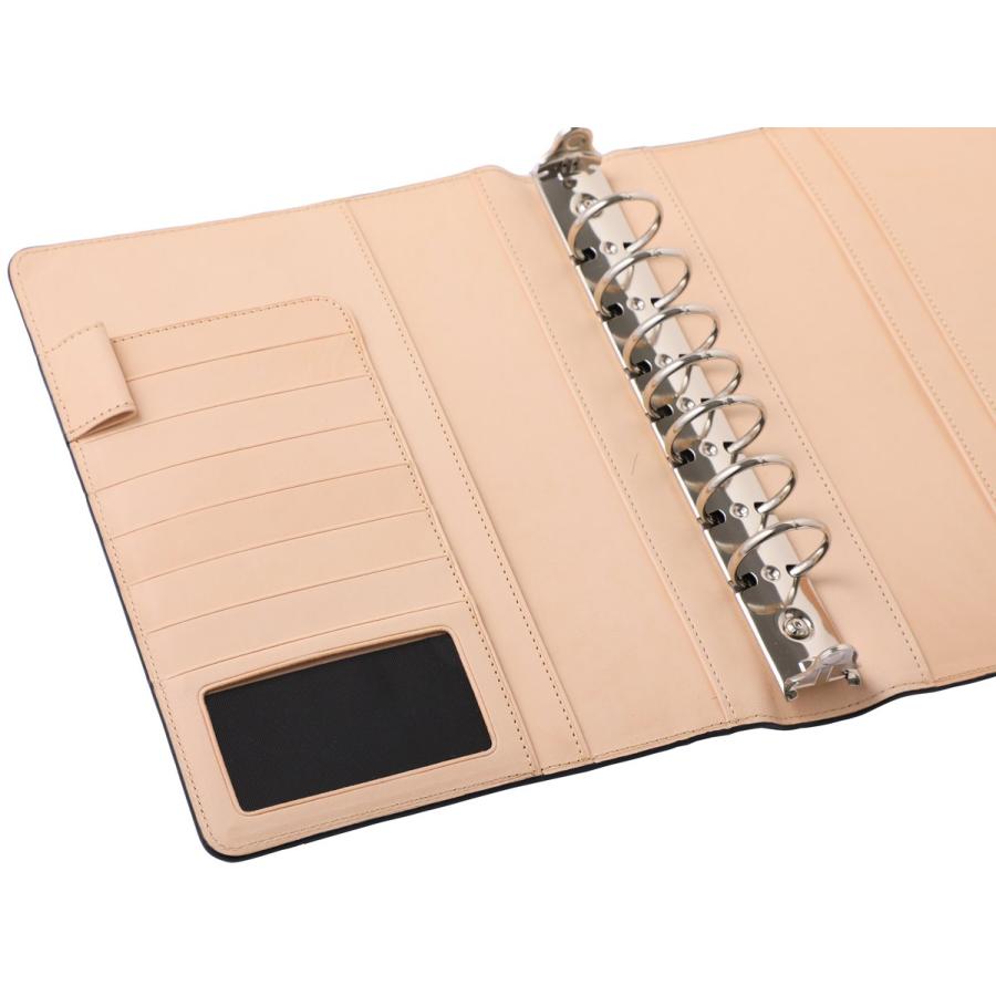 AL完売しました。 ひぐらし工房A5 システム手帳 コードバン リング径20mm ブラック CO-3020-BK A5 システム手帳 コードバン リング径20mm ブラック CO-3020-BK