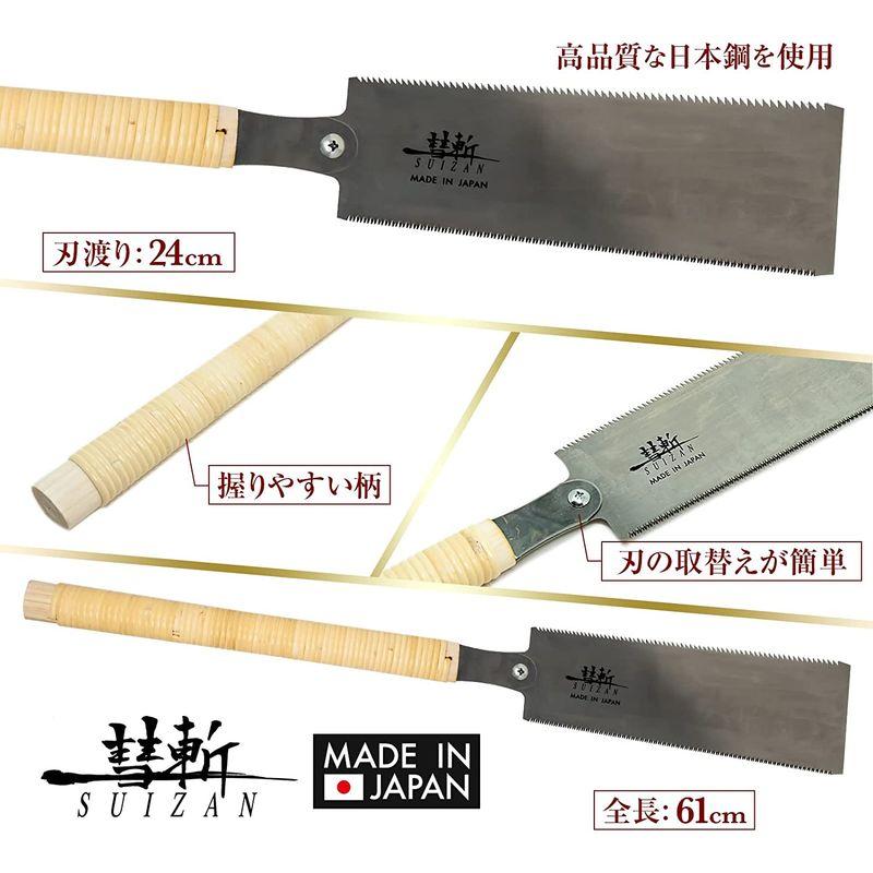 SUIZAN スイザン 両刃鋸 240mm 替刃式 木工用｜frankshop03｜06