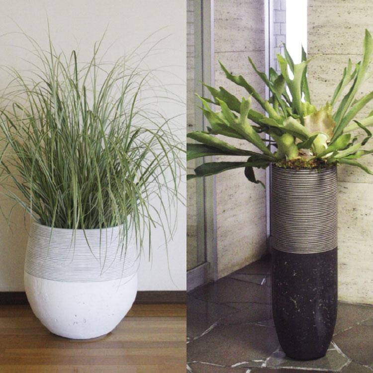 植木鉢・おしゃれ・テラコッタ グラスファイバーの鉢カバー MM309-380 13号(38cm) / 陶器鉢 大型 セメント 軽い 