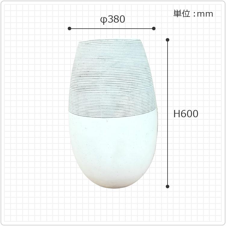 植木鉢・おしゃれ・テラコッタ グラスファイバーの鉢カバー MM309-380 13号(38cm) / 陶器鉢 大型 セメント 軽い 