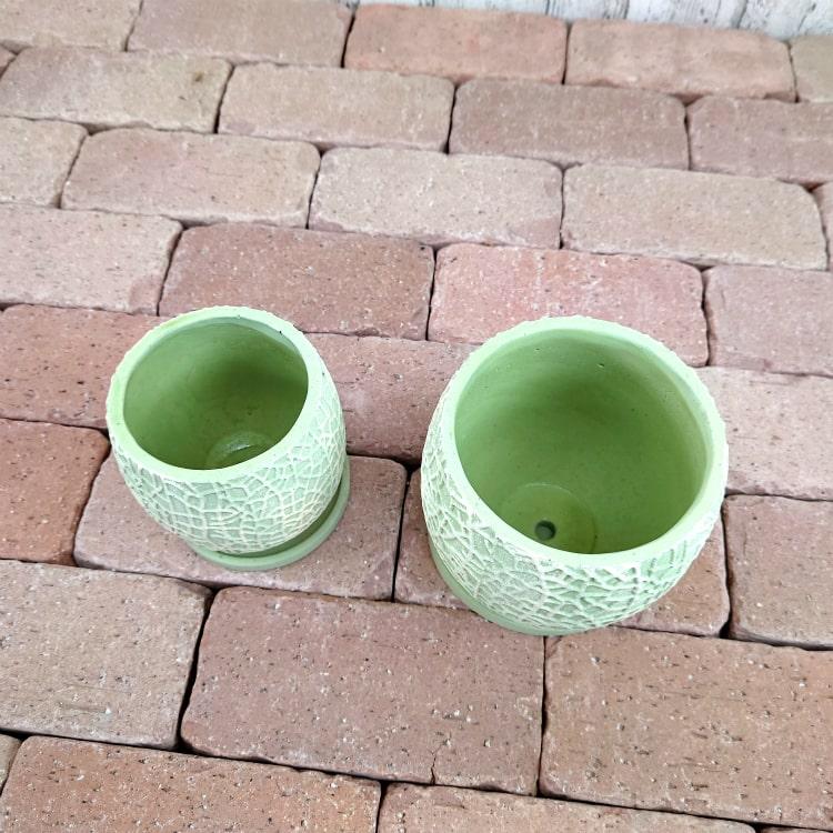 植木鉢・おしゃれ・テラコッタ 鮮やかなメロン柄ポット UN409-140 5号