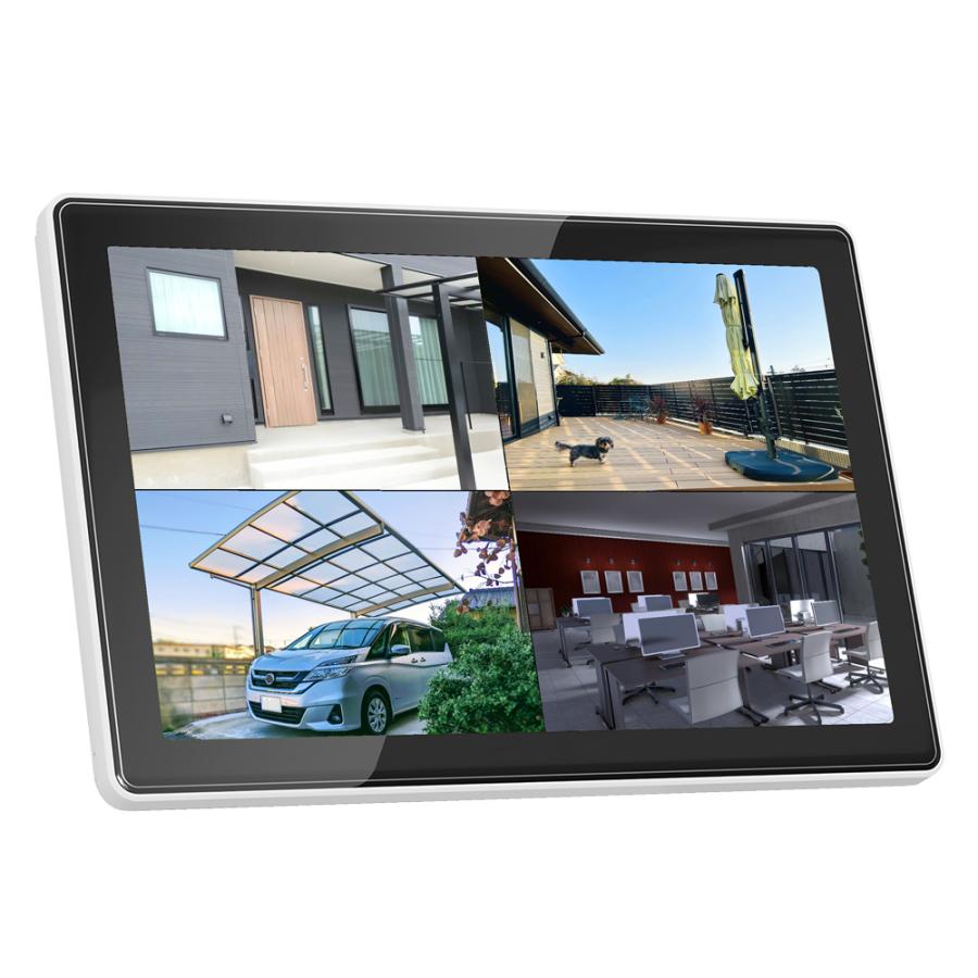 F.R.C. NEXTEC ネットワークデジタルレコーダー：NX-DR14M (W) 10インチモニター一体型・1TB HDD内蔵 Wi-Fi中継器対応 IPカメラ最大10台接続可能・監視カメラ用 | 