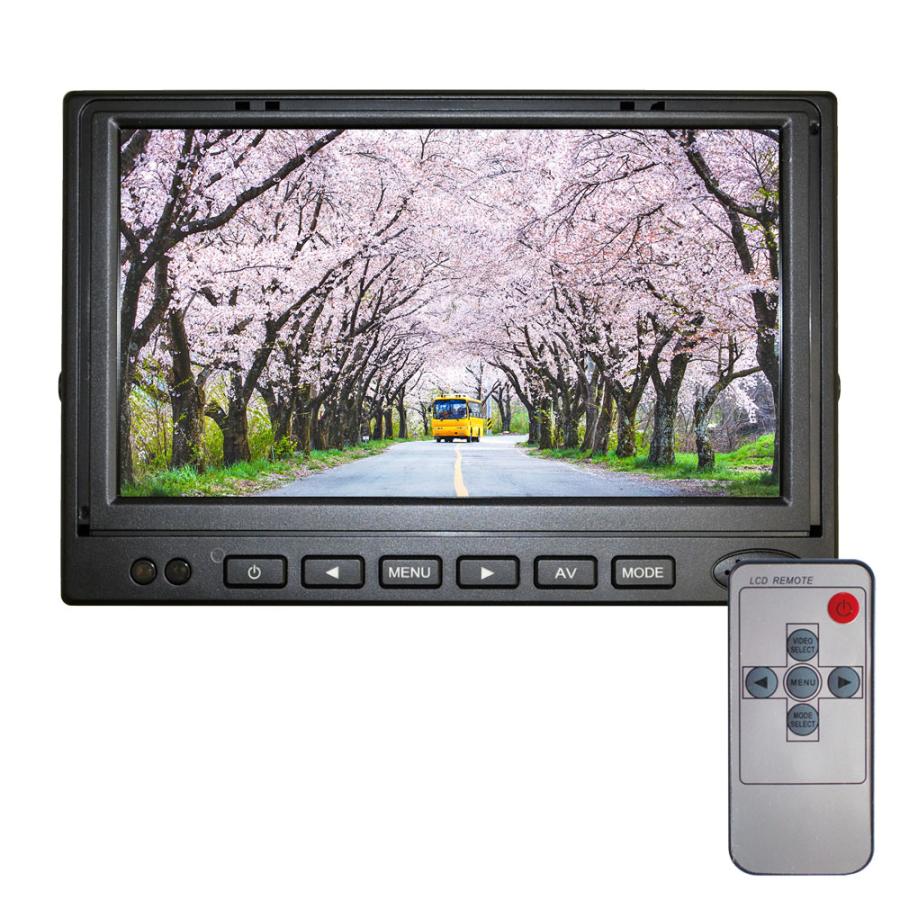 [ 送料無料 ] F.R.C. NEXTEC 車載用 7V型 IPS カラーモニター｜NX-M702D｜AHD / CVBSカメラ対応 2系統入力可能 リモコン付 | 