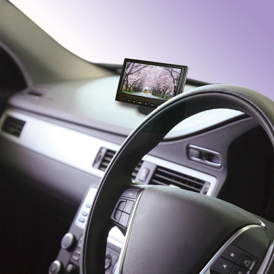[ 送料無料 ] F.R.C. NEXTEC 車載用 7V型 IPS カラーモニター｜NX-M702D｜AHD / CVBSカメラ対応 2系統入力可能 リモコン付 |  | 01